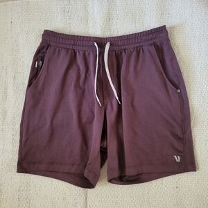 Vuori Men's Ponto Performance Short in Dark Brown Size Medium